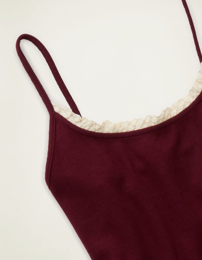 American Eagle AE Lace Trim Cami - Image 5