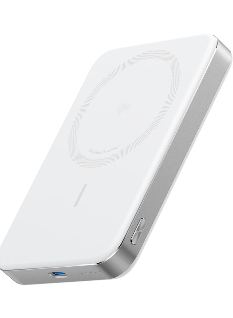 Ankey Anker MagGo Power Bank (10K Slim) - White PowerBank - Vit - 10000 mAh - Image 1