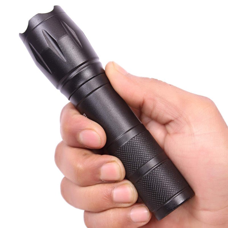 NEURONMART Metal LED Torch Flashlight with Side Light Rechargeable Emergency Light - Image 3
