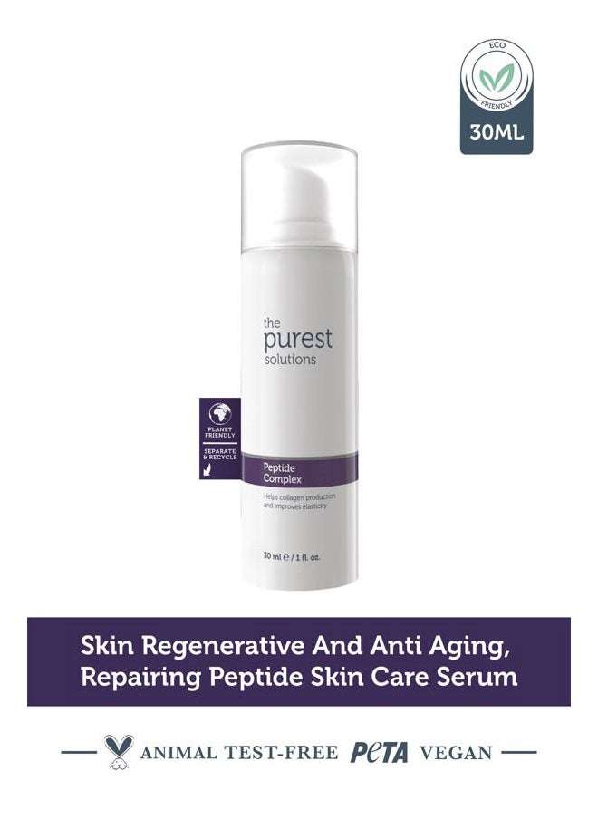 the purest solutions - Peptide Complex Serum - Skin Rejuvenation & Anti-Aging Care - Supports the Collagen Fiber Network - Anti-Wrinkle Effect - Vegan | Cruelty Free | Eco Friendly (1 fl. oz) - Image 1