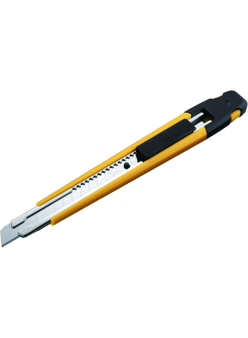 OLFA A-1 9mm Precision Utility Knife – Auto-Lock Snap-Off Cutter with Stainless Steel Blade Channel & Pocket Clip - Image 2