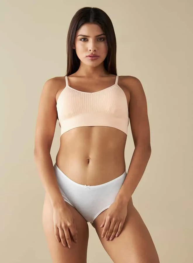 سبلاش فيڤ Set of 3 - Textured Seamless Sports Bra