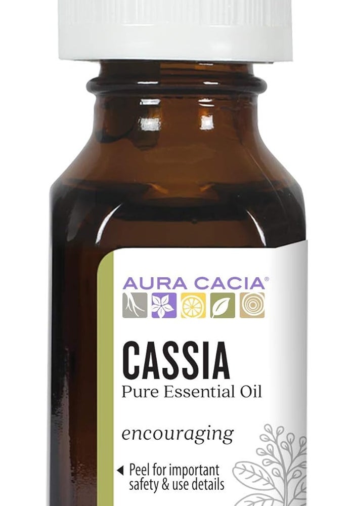 Aura Cacia Pure Essential Oil Cassia Bark - 0.5 fl oz (15 mL) - Energizing and Warming Aroma - Image 1