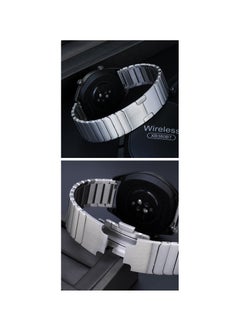 Watch Titanium Silver Strap For Huawei Watch GT2 Pro - GT3 46 2022 -GT2 46 - GT2E 22mm Stainless Stee  - Image 4