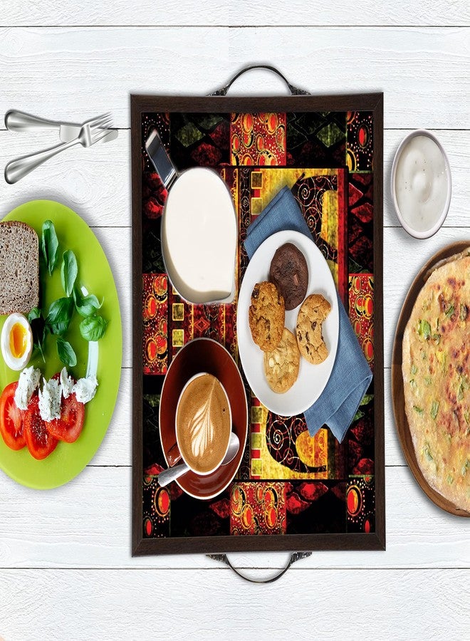 Paper Plane Design Premium Wooden Serving Tray for Home and Office Design: 020 : Size: (14 x 14) Inch - Image 3