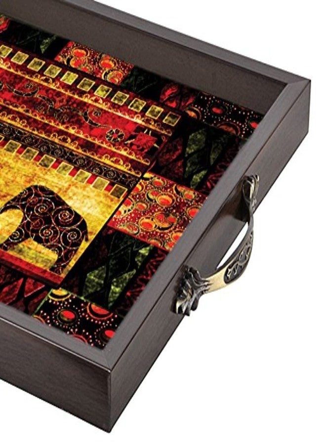 Paper Plane Design Premium Wooden Serving Tray for Home and Office Design: 020 : Size: (14 x 14) Inch - Image 4