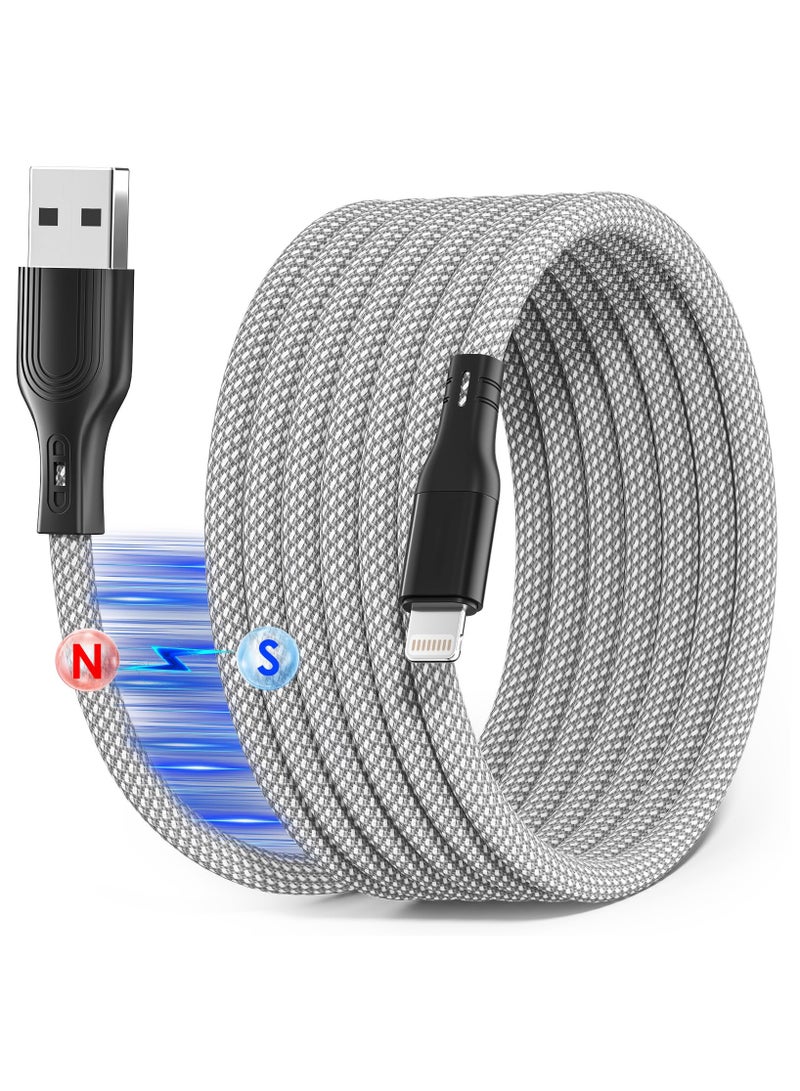 NajmStyle Nylon Braided iPhone Charger Cord, 1m (3,3 ft) Braided lighning Cable Rugged Charging Cable lighning Cable USB A Compatible with iPhone15/ 14/13/12/11 Pro Max/XS MAX/XR/XS/X/8/7 Plus iPad AirPods - Image 1