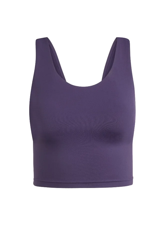 adidas Adidas All Me Ms Tank Purple Workout Bra - Medium Support Bra For Women