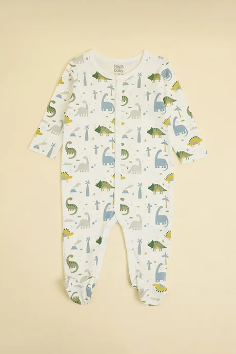 أر أند بي 3 Pack Printed Sleepsuit