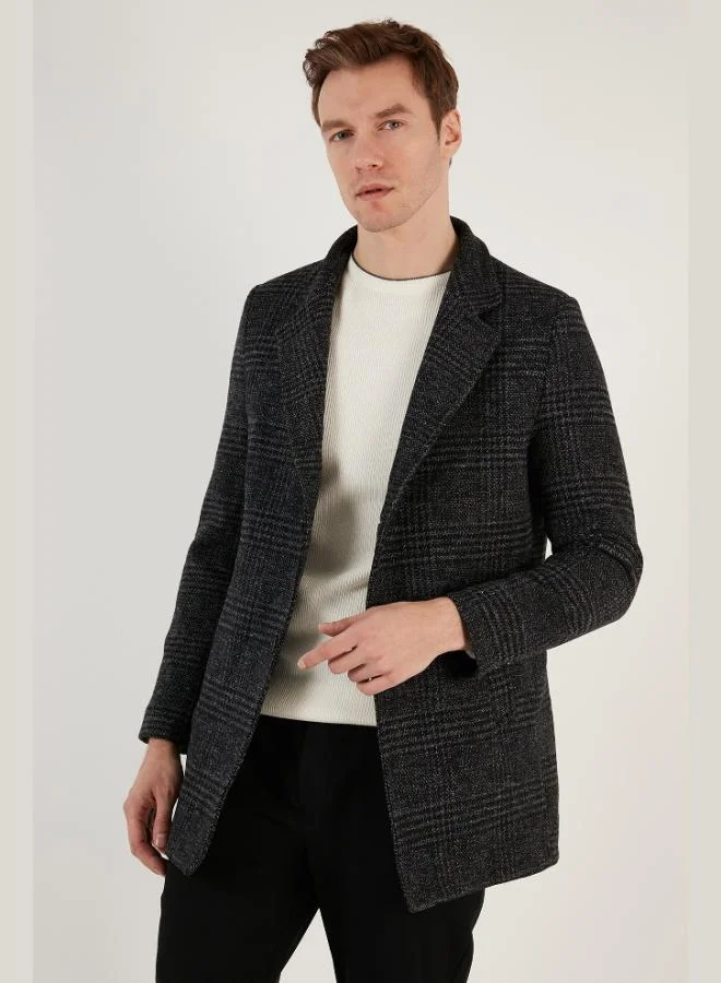 Buratti Slim Fit Single Vent Button-Down Lined Cashmere Coat Men's COAT 5840110E