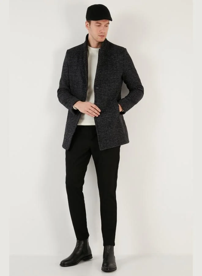 Buratti  Buratti Slim Fit Single Vent Button-Down Lined Cashmere Coat Men's COAT 5840110E for Men | Best Price UAE