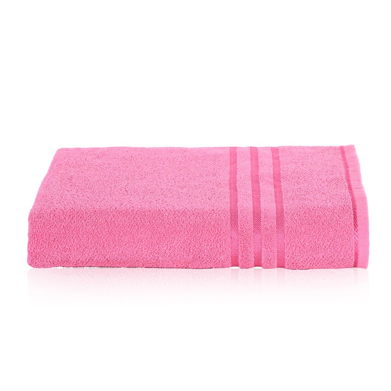 Kuber Industries Kuber Industries (Pack of 2) Bath Towel | 30x60 Inch | 144 GSM Cotton Unisex Bathroom Towel | Towel for Bath-Gym-Travel-Beach-Pool | Towel for Bathing | Towels for Bath | Plain Lining | Pink  - Image 2