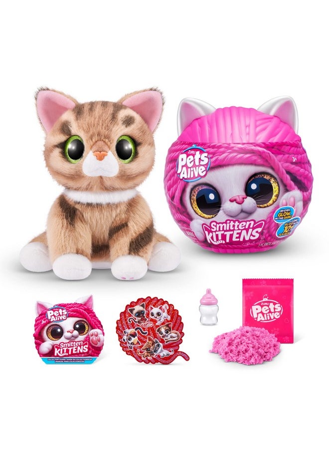 Pets Alive - Smitten Kittens Surprise (Tabby Cat Ginger) By Zuru Nurture Play Soft Toy Unboxing Adopt Interactive 10 Sounds - Image 1