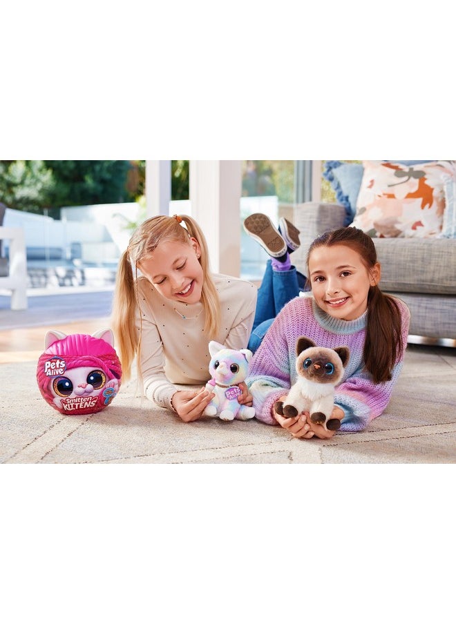 Pets Alive - Smitten Kittens Surprise (Tabby Cat Ginger) By Zuru Nurture Play Soft Toy Unboxing Adopt Interactive 10 Sounds - Image 1
