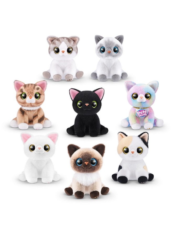 Pets Alive - Smitten Kittens Surprise (Tabby Cat Ginger) By Zuru Nurture Play Soft Toy Unboxing Adopt Interactive 10 Sounds - Image 1