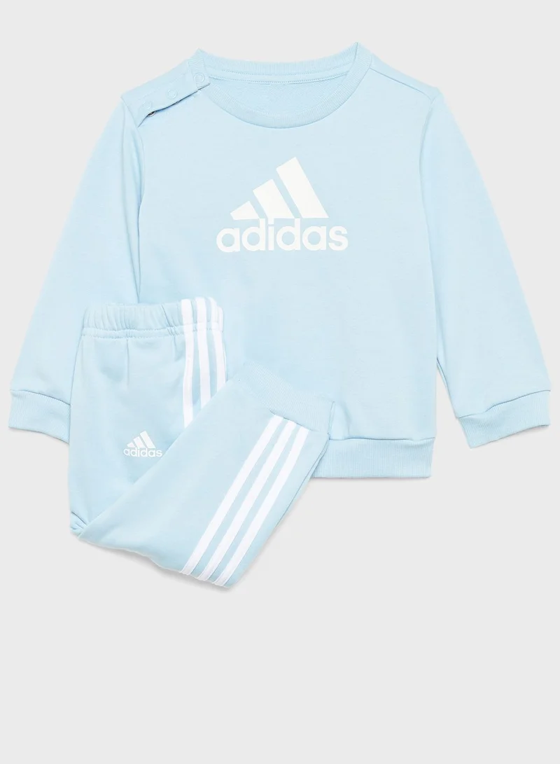 adidas بدلة رياضية بوس من قماش تيري الفرنسي للأطفال الرضع