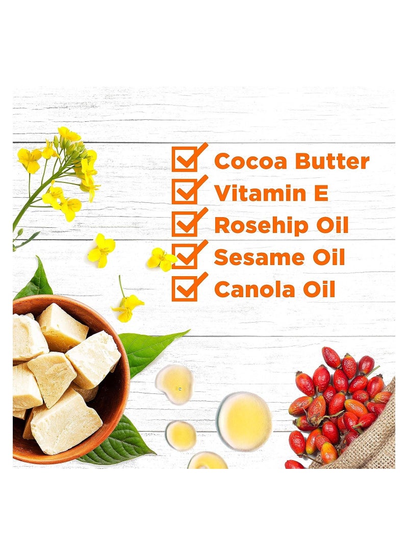 Palmer's Cocoa Butter Formula Skin Therapy Moisturizing Body Oil-Vitamin E-Rosehip Fragrance-Improve scars,stretch marks,dry,damaged skin,uneven tone,ageing skin-Mineral Oil,Paraben Free-60ML
