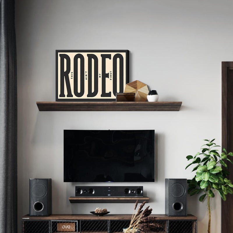 QIYFFBN Framed Western Wall Art Vintage Southwestern Canvas Wall Decor This Ain't My First Rodeo Wall Art Southwestern Country Ranch Poster Trendy Modern Cowboy Cowgirl Picture Print(12x16in) - Image 5