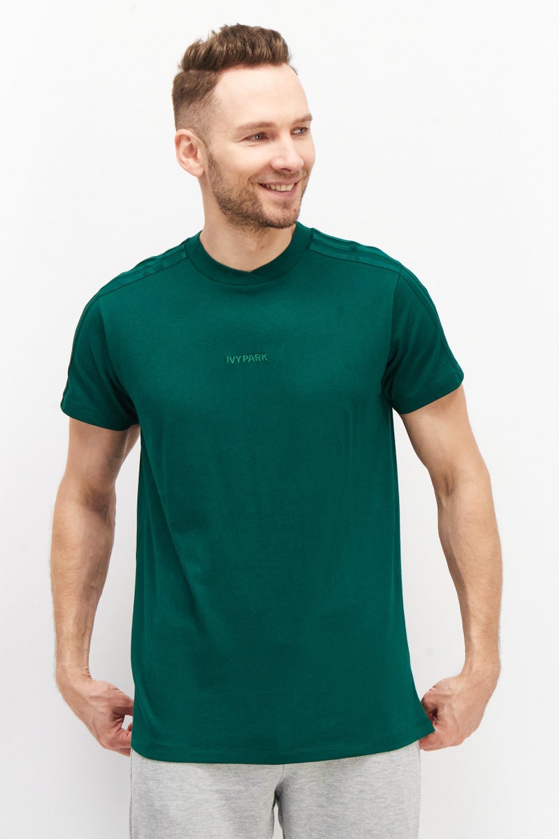 Adidas x Ivy Park Men Sportswear Fit Embroidered T-Shirt, Green - Image 1