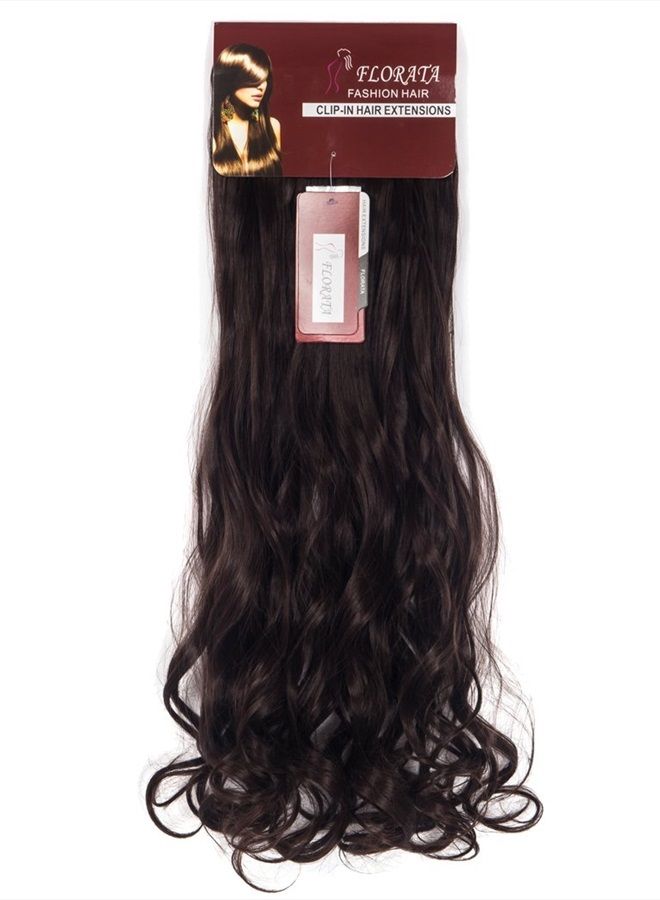 Lelinta 7Pcs 16 Clips 23"-24" Thick Curly Straight Full Head Clip in on Double Weft Hair Extensions - Image 3