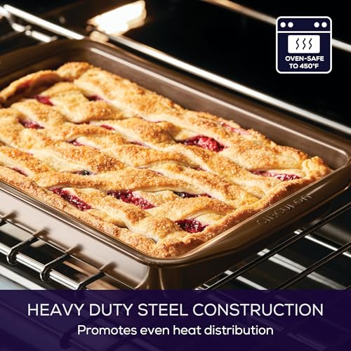 Circulon Symmetry Nonstick Rectangular Cake Pan - Chocolate - 9" x 13" - Image 4