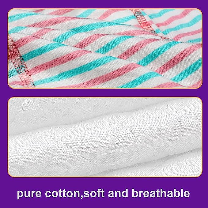 Moppets Cotton Baby Girls Potty Training Pants/Padded Panty Nappy (TRAINER 2-3 Yrs) PACK OF 4 - Image 5