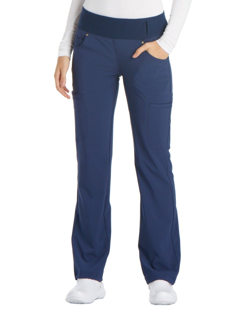 Cherokee iFlex CK002 Mid Rise Pull-On Pant Navy S - Image 1