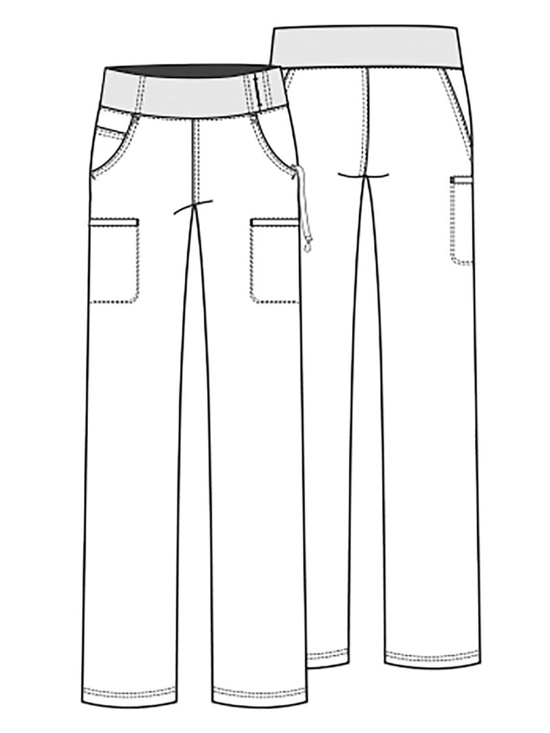 Cherokee iFlex CK002 Mid Rise Pull-On Pant Navy S - Image 5