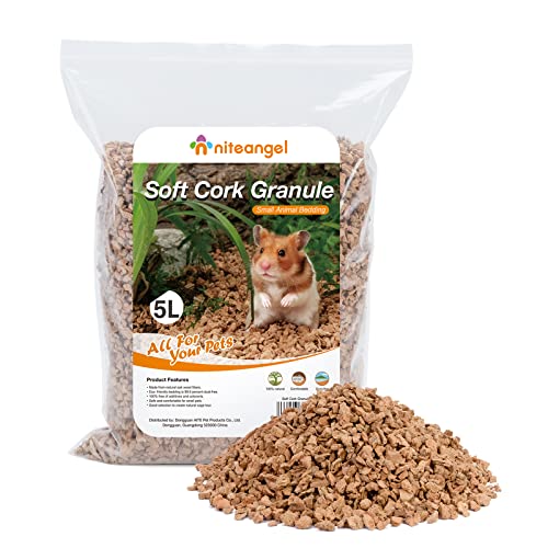 Niteangel Natural CocoCork Hamster Bedding Pet Litter for Dwarf Syrian Hamsters Gerbils mices Degus or Other Small Animal - Image 1