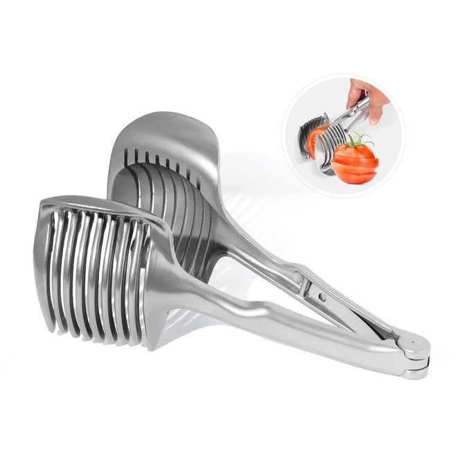 TOMATO SLICER LEMON CUTTER MULTIPURPOSE TOOLS FOR SOFT SKIN FRUITS AND VEGETABLES HOME MADE FOOD DRINKS DECORATION