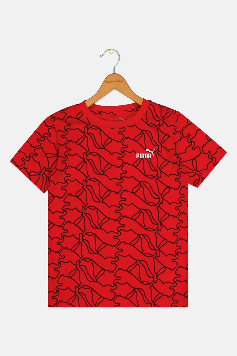 PUMA Kids Boy Sportswear Fit Short Sleeve Outdoor T-Shirt, Multicolor - Image 2