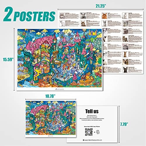 Antelope - 1000 Piece Puzzle for Adults, Cat Castle Jigsaw Puzzles 1000 Pieces, High Resolution, Matte Finish, Smooth Edging, No Dust Creative Artistic Puzzle - Image 2