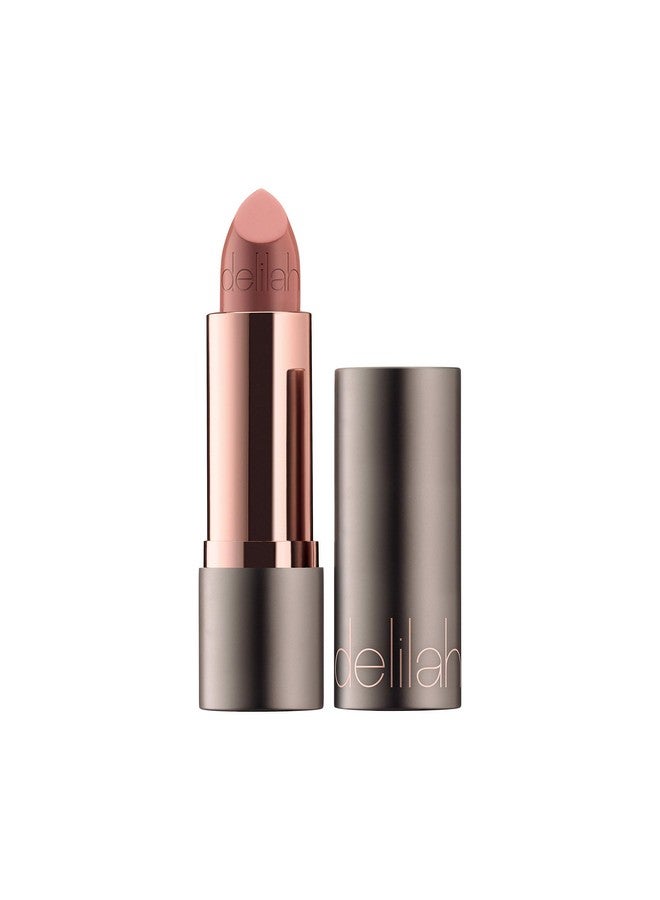 delilah  Colour Intense Cream Lipstick Delivers Instant Color Payoff Nourishes And Protects Lips Semi Matte Finish Glides On Smoothly Vegan Friendly Paraben Free Flirt 0.13 Oz - Image 1
