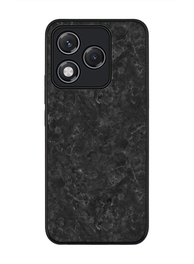 Stylizedd For Honor 400 Lite Case,Slim fit Camera Protection, Shockproof Thin Phone cover  - Marble Texture Black