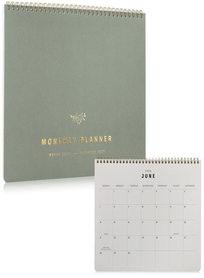 ZICOTO Beautiful 2026-2027 Monthly Planner and Calendar Book - Modern To Do List Notebook That Easily Organizes Your Tasks to Boost Productivity - Runs From March 2026 Until December 2027 - Image 1