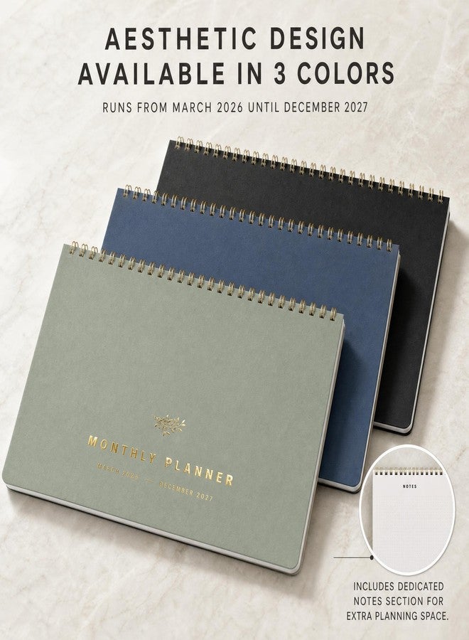 ZICOTO Beautiful 2026-2027 Monthly Planner and Calendar Book - Modern To Do List Notebook That Easily Organizes Your Tasks to Boost Productivity - Runs From March 2026 Until December 2027 - Image 5