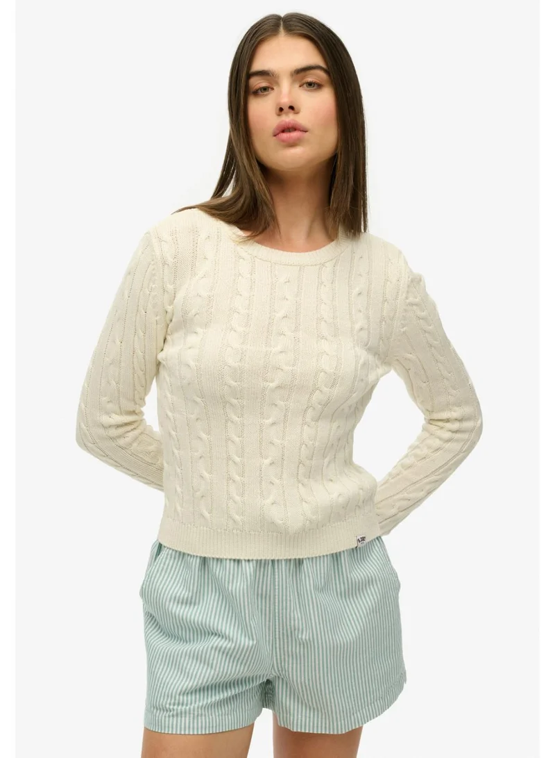 سوبر دراي Essentials Slim Cable Jumper
