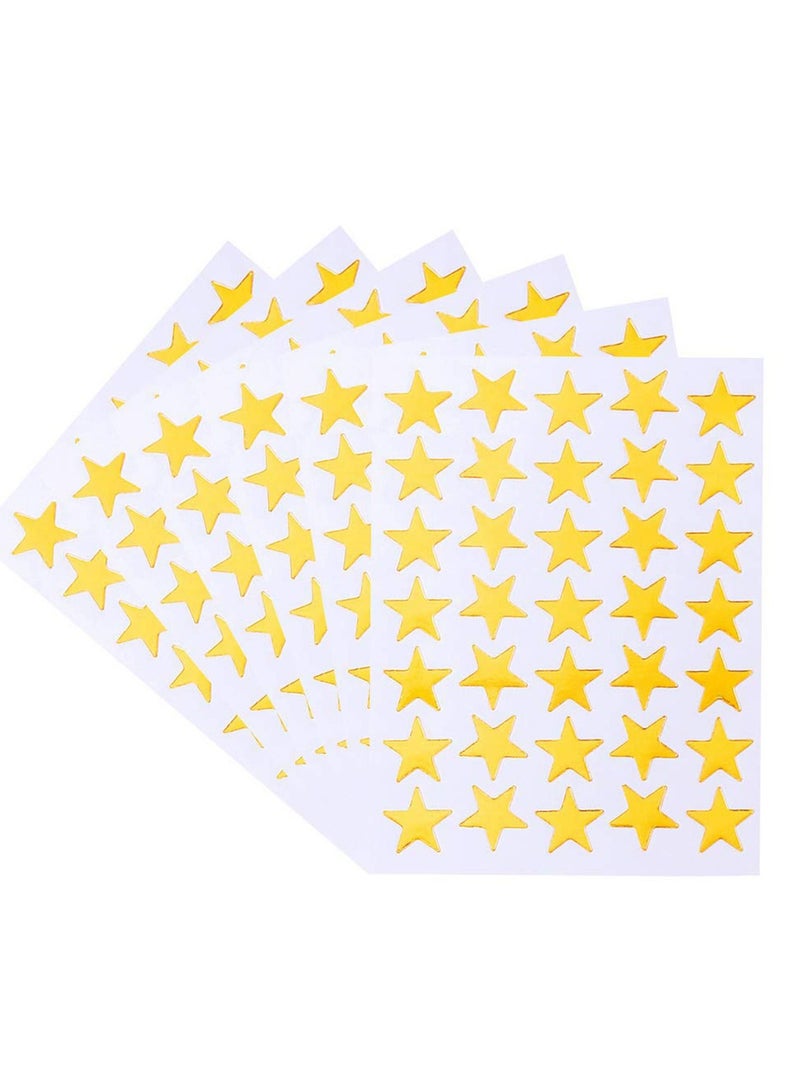 سيوسي ملصقات النجوم، ملصقات مكافآت النجوم ذاتية اللصق للأطفال، ملصقات النجوم لمخطط المكافآت - الاستحقاق - مخططات للأطفال والمعلمين باللون الذهبي، 70 ورقة 2450 قطعة - Image 1