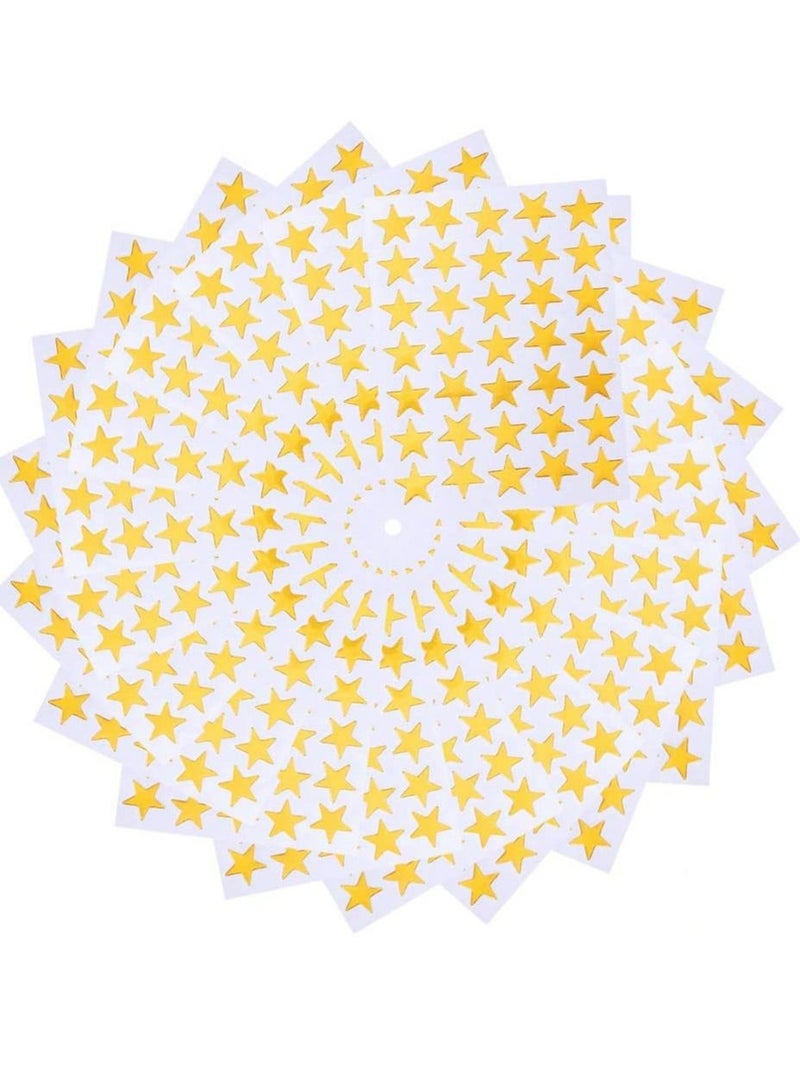 سيوسي ملصقات النجوم، ملصقات مكافآت النجوم ذاتية اللصق للأطفال، ملصقات النجوم لمخطط المكافآت - الاستحقاق - مخططات للأطفال والمعلمين باللون الذهبي، 70 ورقة 2450 قطعة - Image 3