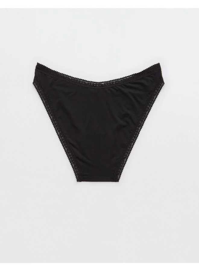 Aerie Smoothez Microfiber Lace Deatiled Briefs
