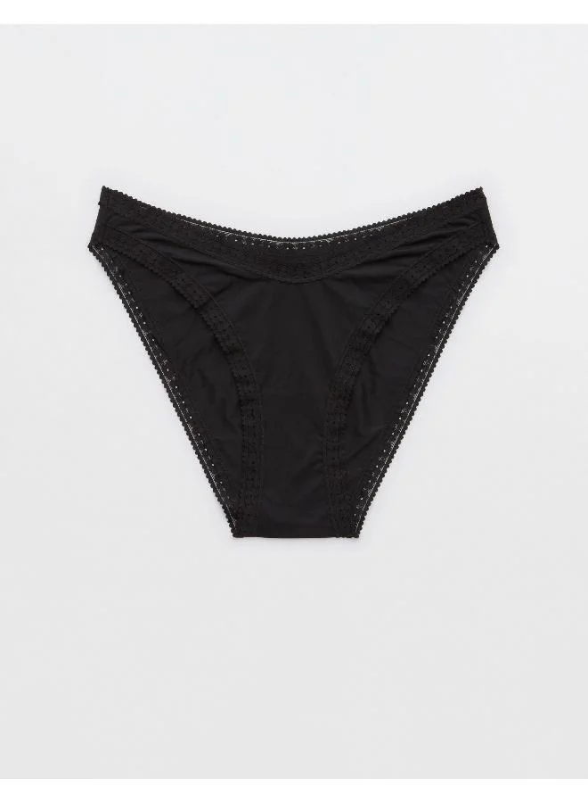 Aerie Smoothez Microfiber Lace Deatiled Briefs