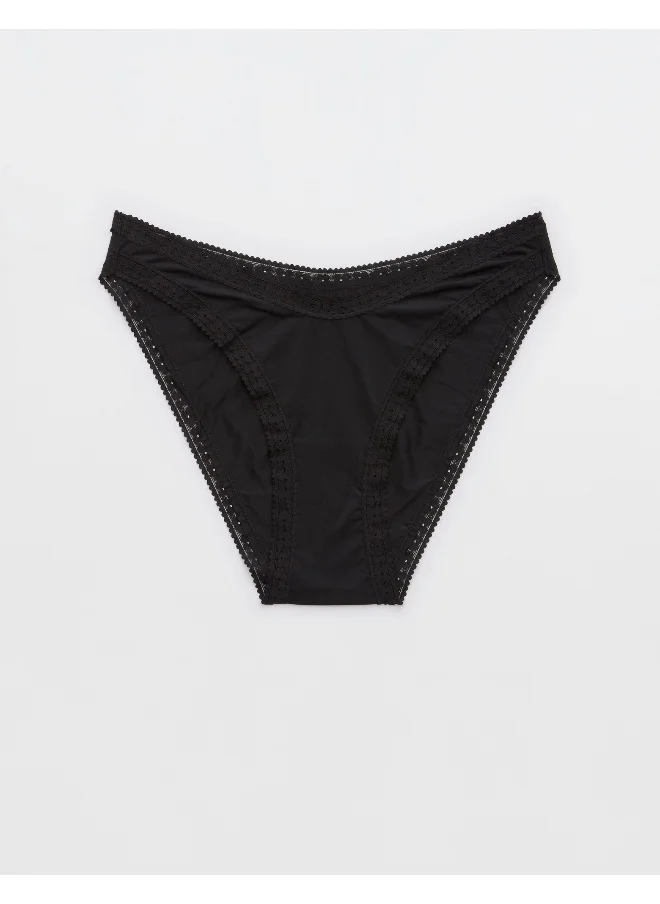 Aerie Smoothez Microfiber Lace Deatiled Briefs