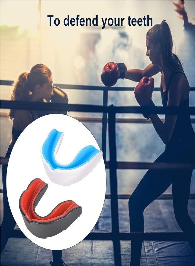 DRANGE واقي الفم/واقي اللثة من درانج برو سبورتس، قطعتان، مناسب للملاكمة، وفنون القتال المختلطة، والتايكوندو، وفنون الدفاع عن النفس، والجودو، والكاراتيه، والهوكي، وجميع الرياضات الاحتكاكية. - Image 4