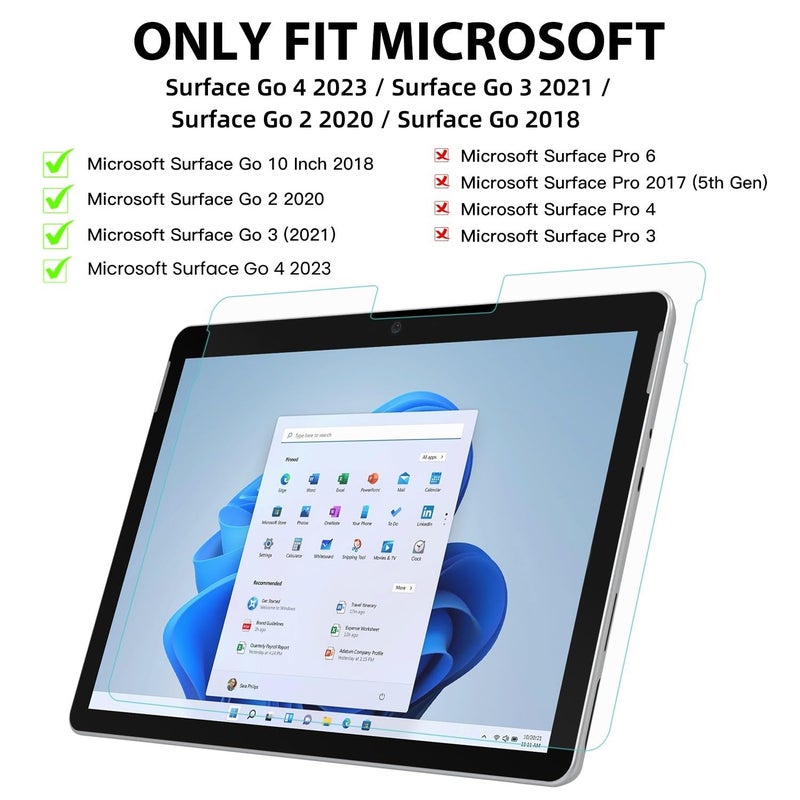 MoKo 2Pack PET Matte Screen Protector for Microsoft Surface Go 10.5 inch (2018/2020/2021/2023), Write, Draw and Sketch with Surface Pen, Anti Glare - Image 2