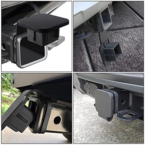 AiTrip 2PCS 2 Inch Receiver Hitch Plug Insert Tube Hitch Plug Trailer Hitch Plug ReceiverTube Cover for Toyota Ford Jeep Chevrolet Nissan Dodge Ram Porsche Mercedes Benz Polaris Ranger ATV UTV Polaris - Image 5