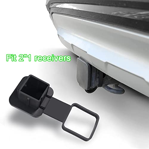 AiTrip 2PCS 2 Inch Receiver Hitch Plug Insert Tube Hitch Plug Trailer Hitch Plug ReceiverTube Cover for Toyota Ford Jeep Chevrolet Nissan Dodge Ram Porsche Mercedes Benz Polaris Ranger ATV UTV Polaris - Image 4