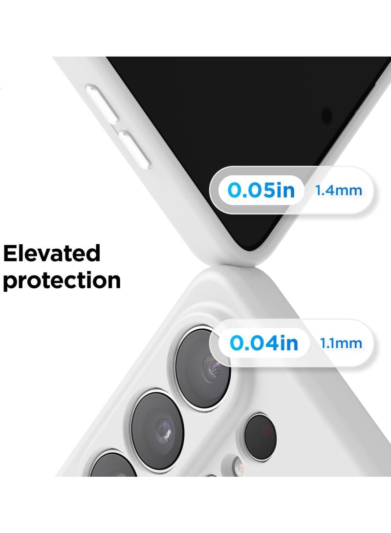 Adando for Samsung Galaxy S26 Ultra Case, Premium TPU Rubber Silicone Cover [Camera Protection] [Soft Anti-Scratch Microfiber Lining]  Shockproof Slim Fit for Daily Comfort (White) - Image 4