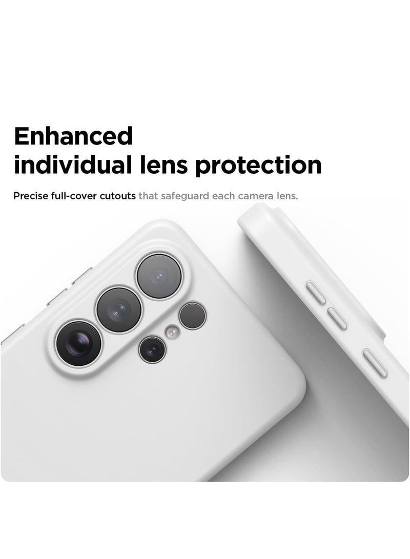 Adando for Samsung Galaxy S26 Ultra Case, Premium TPU Rubber Silicone Cover [Camera Protection] [Soft Anti-Scratch Microfiber Lining]  Shockproof Slim Fit for Daily Comfort (White) - Image 5