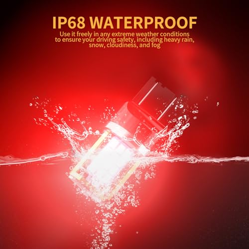 MIFMIA 7443 LED Bulb Red for Brake Lights, 500% Brighter 7440 7441 7444 7443R T20 W21W High Power 45-SMD Chipsets LED Stop Tail Brake Lights (Upgraded, Pack of 2) - Image 5