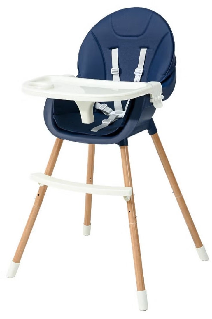 Baby 4 in 1 Baby High Chair, Booster Seat for Feeding Chair with Rocker, Storage, Reclining, Tray Footrest and  High Chair for Toddlers 6 Months to 4 Years Old - Image 2